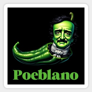 Edgar Allan Poe Funny Poeblano Pepper Magnet